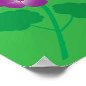 Geranium Flowers ポスター (角)