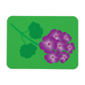 Geranium Flowers マグネット (横)