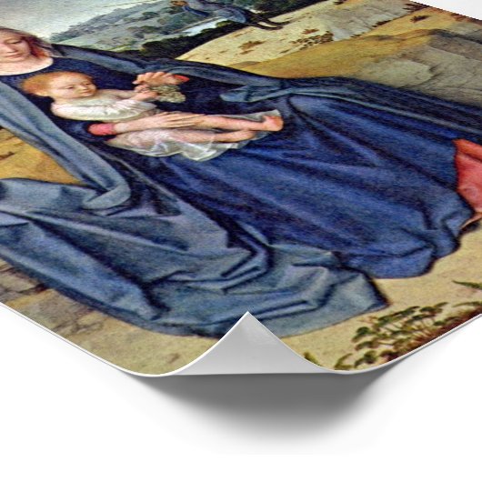 Gerard David - The Rest on the Flight into Egypt ポスター (角)