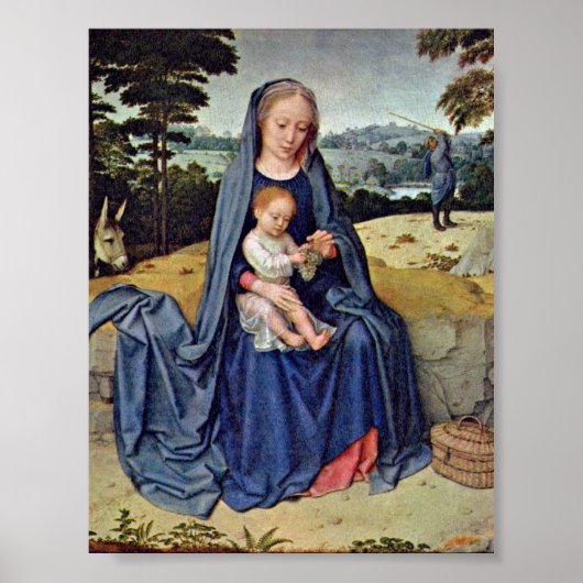 Gerard David - The Rest on the Flight into Egypt ポスター (正面)