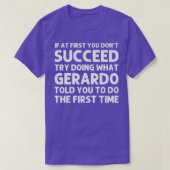GERARDO Gift Name Personalized Birthday Funny Chri Tシャツ (デザイン正面)