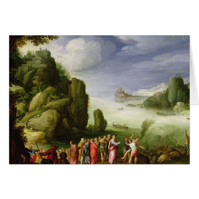 Gerasaの所有されているキリストの治療の1608年 (正面横)