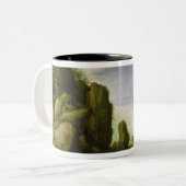 Gerasaの所有されているキリストの治療の1608年 ツートーンマグカップ (正面左)