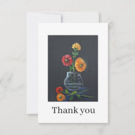 Gerber daisies Thank you card サンキューカード