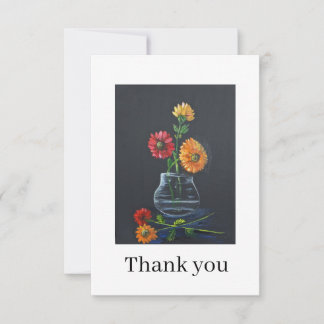 Gerber daisies Thank you card サンキューカード