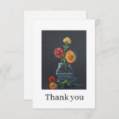 Gerber daisies Thank you card サンキューカード (正面/裏面)