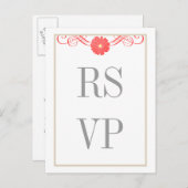 Gerberaデイジースワーls応答ポストカード インビテーションポストカード (正面/裏面)