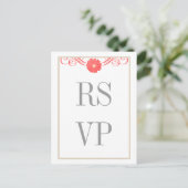 Gerberaデイジースワーls応答ポストカード インビテーションポストカード (スタンド正面)