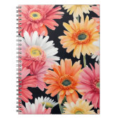 Gerbera Daisy - Watercolor flowers ノートブック (正面)