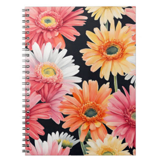 Gerbera Daisy - Watercolor flowers ノートブック