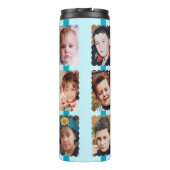 Gerbera flowers 6枚の写真name blue タンブラー (裏面)