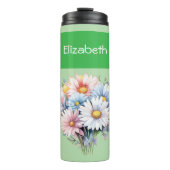 Gerbera flowers 6枚の写真name green タンブラー (正面)