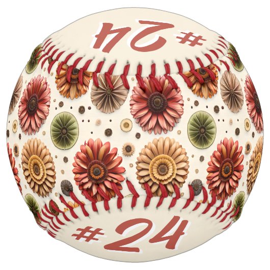 Gerbera Galore (personalized) Softball ソフトボール (正面)