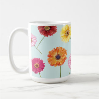 Gerbera,pink,red,orange,yellow  コーヒーマグカップ
