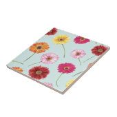 Gerbera,pink,red,orange,yellow  タイル (側面)