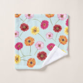 Gerbera,pink,red,orange,yellow  バスタオルセット (ウォッシュタオル)