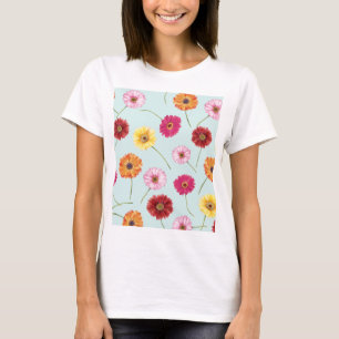 Gerbera,pink,red,orange,yellow tシャツ
