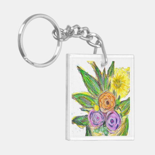 Gerberas Daisy キーホルダー (正面左)