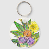 Gerberas Daisy キーホルダー (裏面)