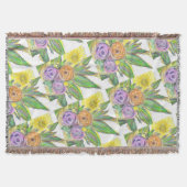 Gerberas Daisy スローブランケット (正面)
