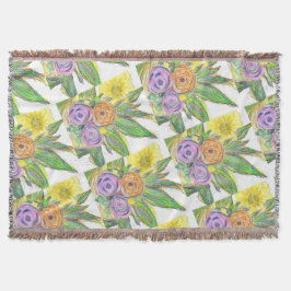 Gerberas Daisy スローブランケット