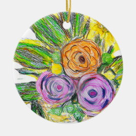 Gerberas Daisy セラミックオーナメント