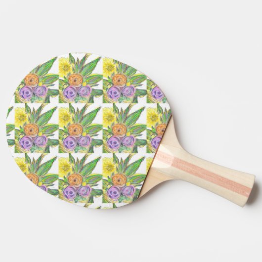 Gerberas Daisy 卓球ラケット (横)