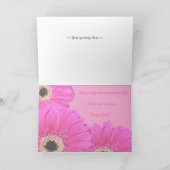 Gerberas Greetings Horizontal シーズンカード (内部)