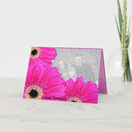Gerberas Greetings Horizontal シーズンカード (正面)
