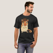 Gerbil Western Cowboy Hat Rodeo Desert Rat Animal  Tシャツ (正面フル)