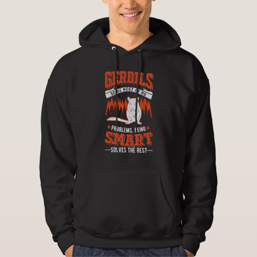 Gerbils Solve My Problems Gerbil パーカ (正面)