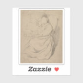 Gerbrand van den Eeckhout - Sleeing Girl シール (シート)