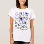 GERD認識度への期待で咲く Tシャツ (正面)