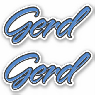 Gerd Name blue Aufkleber Sticker Stickerset シール