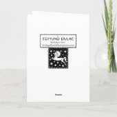 Gerda and the Reindeer by Edmund Dulac シーズンカード (裏面)