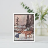 Gerda and the Reindeer by Edmund Dulac ポストカード (スタンド正面)