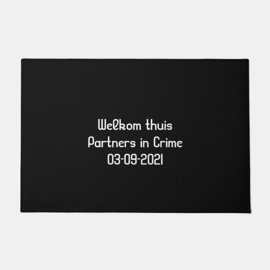 Geregistreerd partnerschap cadeau idee huis ドアマット (正面)