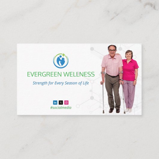 Geriatric Therapy Center | Simple White 名刺 (裏面)