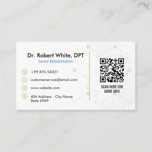 Geriatric Therapy Center | Simple White 名刺 (正面)