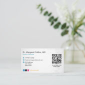 Geriatric Therapy Center | Simple White 名刺 (スタンド正面)