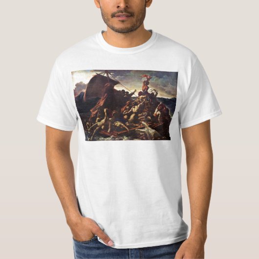 GéricaultジーンルイのThによるクラゲのいかだ、 Tシャツ (正面)