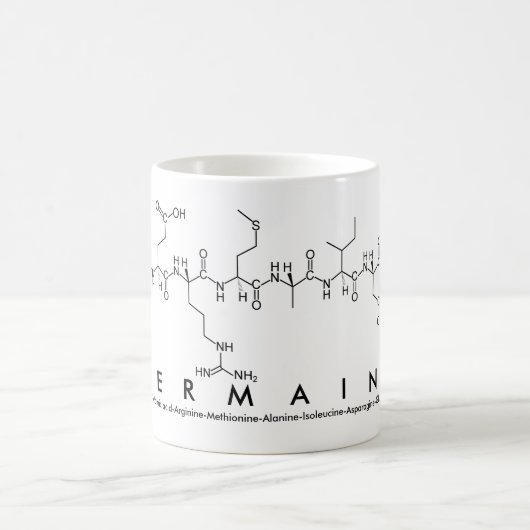 Germaineペプチド名mug コーヒーマグカップ (中央)