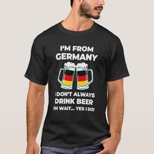 German abroad emigrant expatriat saying typical Ge Tシャツ (正面)