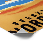 German advertisement poster Via Bremen to the ポスター (角)