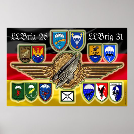 German Airborne Brigade 26 and 31 ポスター (正面)