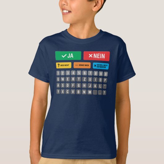German Autism AAC Pointing Communication 05 Tシャツ (正面)