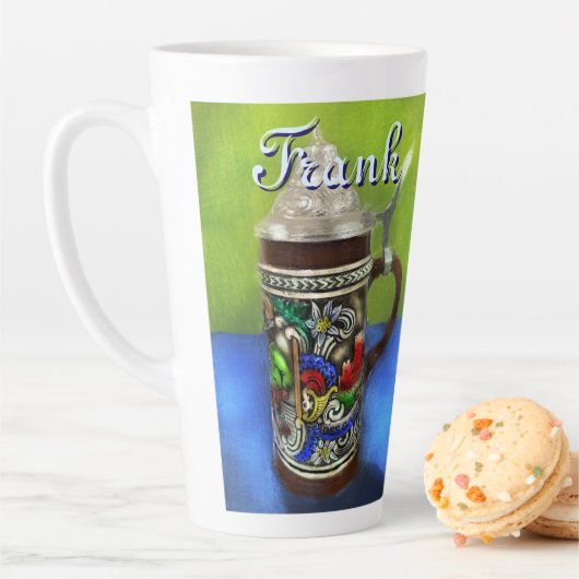 German Beer Stein w/Hinged Lid Personalized カフェラテマグ (インサイチュ)