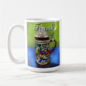 German Beer Stein w/Hinged Lid Personalized コーヒーマグカップ (左)