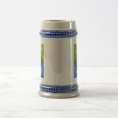German Beer Stein w/Hinged Lid Personalized ビールジョッキ (中央)