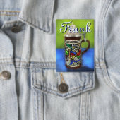 German Beer Stein w/Hinged Lid Personalized 缶バッジ (インサイチュ)